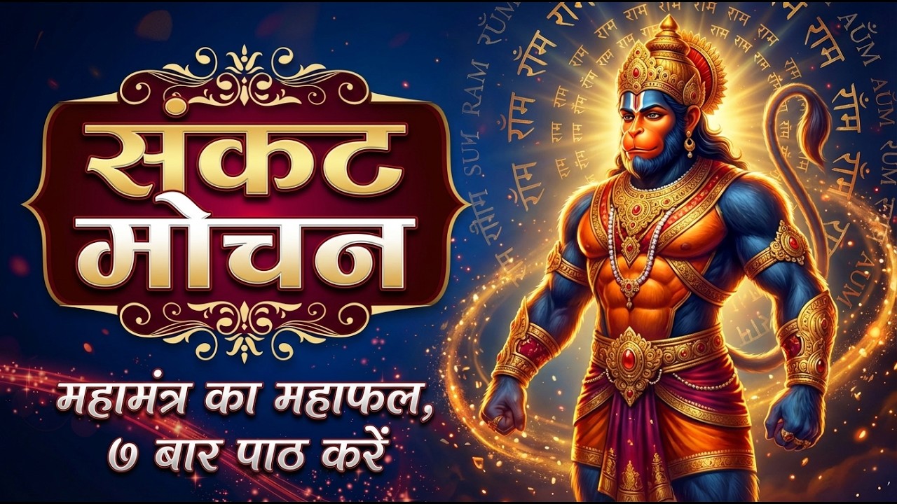 मंगलवार का चमत्कार ⚡ संकट मोचन 🙏 सभी दुख-कष्ट जड़ से खत्म होंगे 🚩 | Sankat Mochan Path #hnumanji
