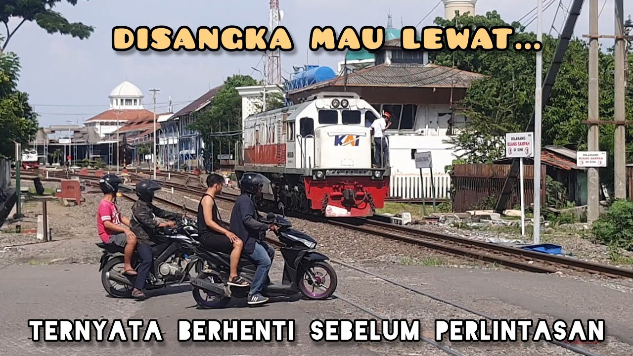 DISANGKA MAU LEWAT, EH MALAH BERHENTI! 😲 | Momen Langsiran Unik di Stasiun Semarang Tawang (Part 1)