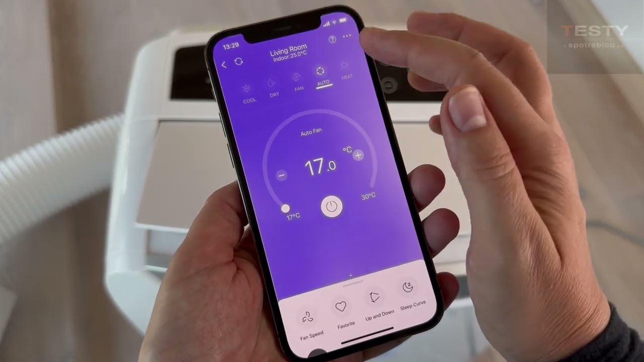 Test, recenze mobilní klimatizace Olimpia Splendid Dolceclima Air Pro 14 HP WiFi