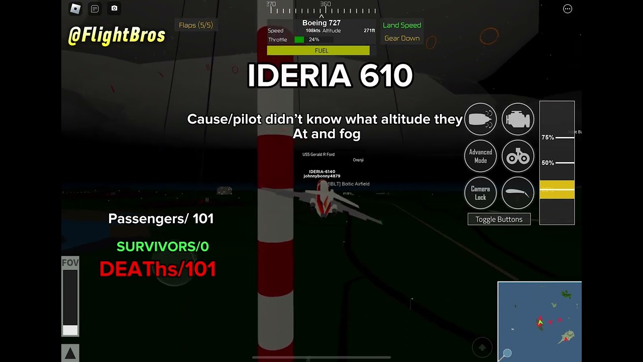 IBERIA 610 crash animation #airplane #crash