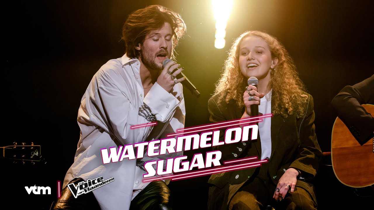 Yente & Mathieu - 'Watermelon Sugar' | Liveshow 3 | The Voice van Vlaanderen | VTM