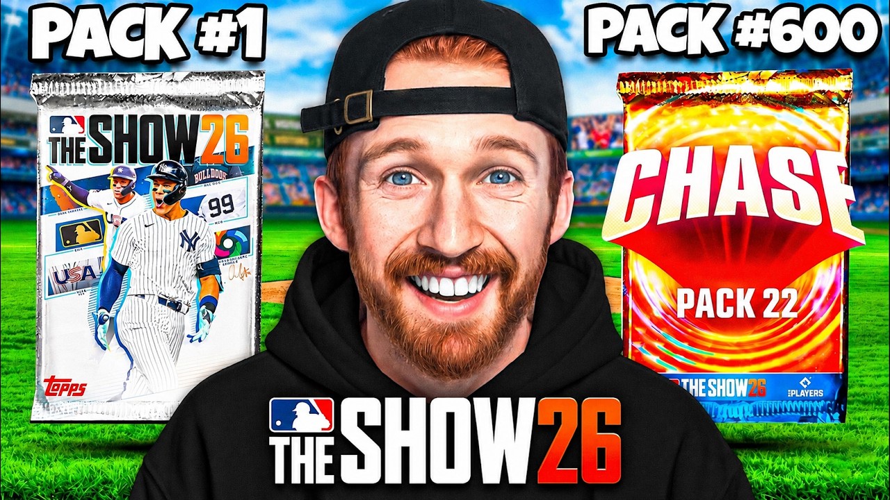 600 паков для сборки моей команды в MLB 26!