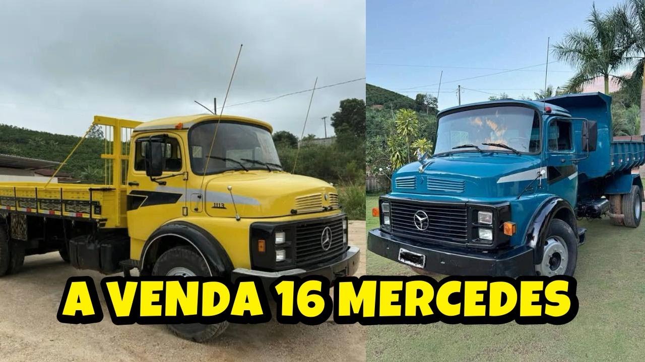 SÓ MERCEDES BENS 16 CAMINHÕES A VENDA EM JANEIRO 2026 VEJA AQUI DETALHES DURANTE O VÍDEO RESUMO DA S