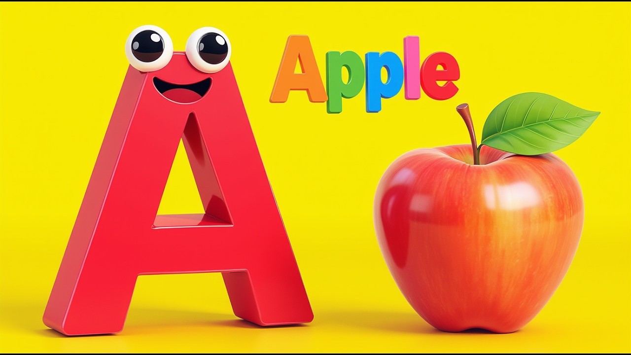 ABC Phonics Song 🎶 | A is for Apple 🍎 | Alphabet Rhymes || Kids Learning Video