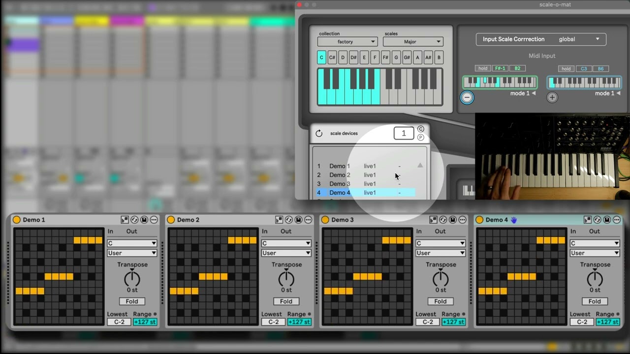 Scale-O-Mat - the central Midi Scale Control for Ableton Live (Max for Live)
