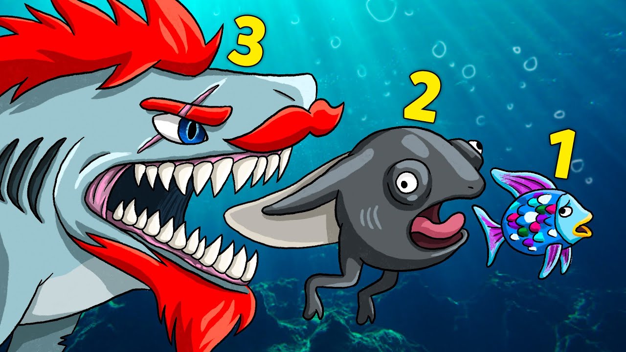 ICH WACHSE zum MEGA HAI! - Feed and Grow: Fish