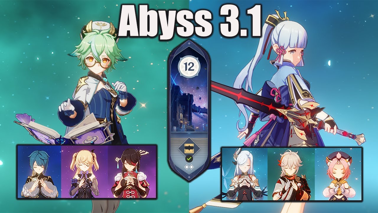 C4 Sucrose Taser And C0 Ayaka Mono Cryo Team Floor 12 Spiral Abyss 3.1