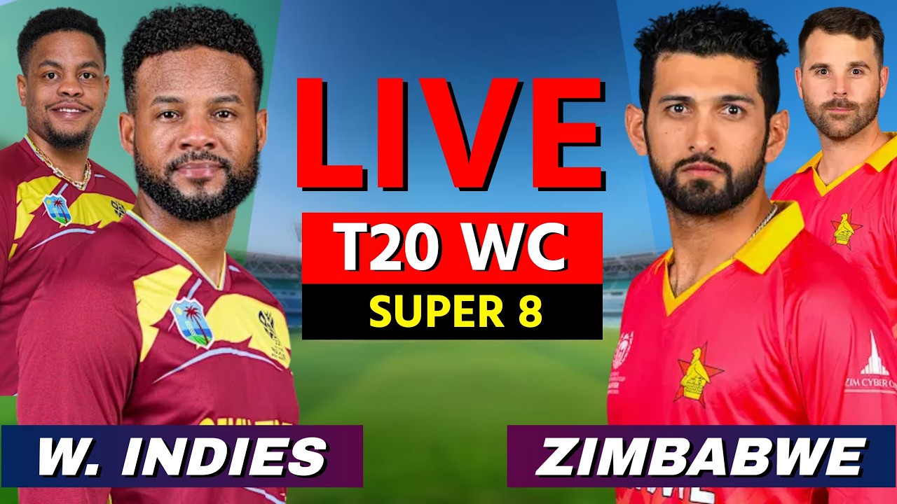 🔴 Live: West Indies vs Zimbabwe, T20 World Cup, Cricket Live Match Scores, Commentary, WI vs ZIM