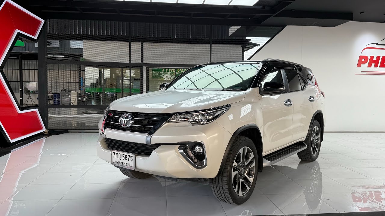 ไมล์ 9หมื่น รถPPV 7ที่นั่ง option ครบ รุ่นนี้หายาก Toyota Fortuner 2.4V ปี2018 #รถครอบครัว7ที่นั่ง ￼