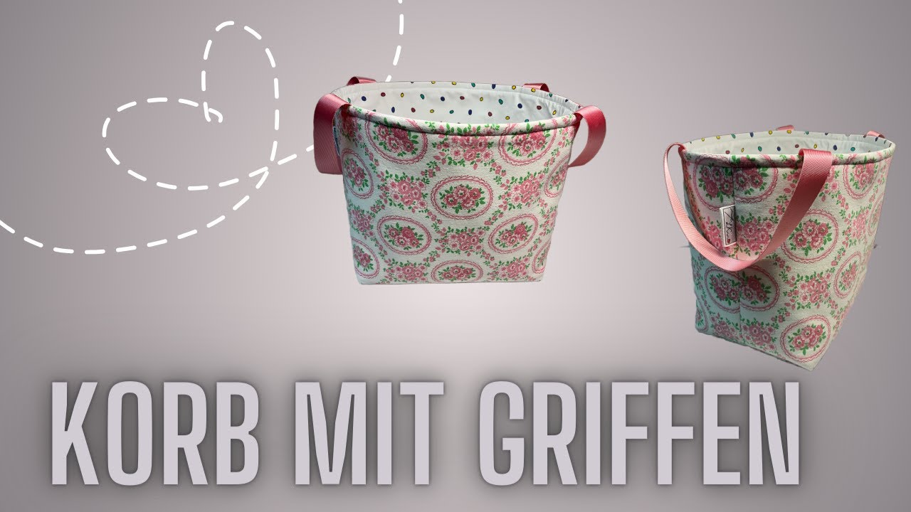Utensilo mit Griffen, Korb mit zwei Griffen nähen