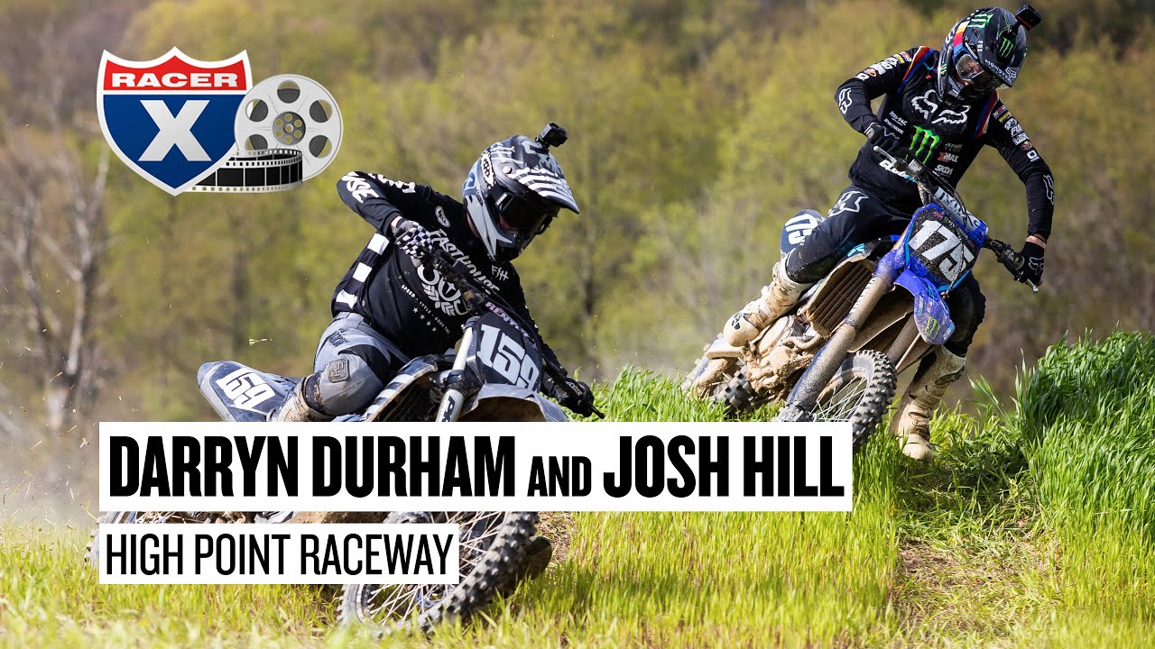Darryn Durham and Josh Hill Shred Grass Covered High Point Raceway | Racer X Films