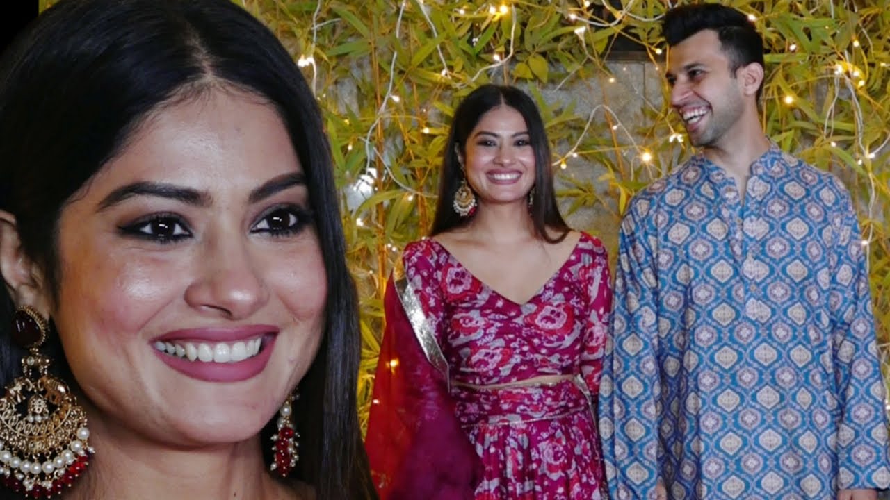 Krishna Mukherjee With Husband Chirag Batliwala At Karan Patel And Ankita Bhargava Diwali Party 2024