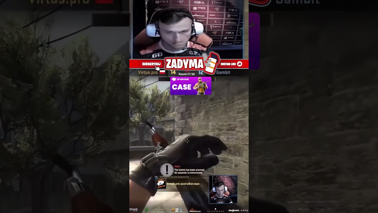 PASHA BICEPS - Legendarne Akcje CS GO (Virtus Pro VS Gambit) #cs2 #csgo #pago #pagocs #izak #snax