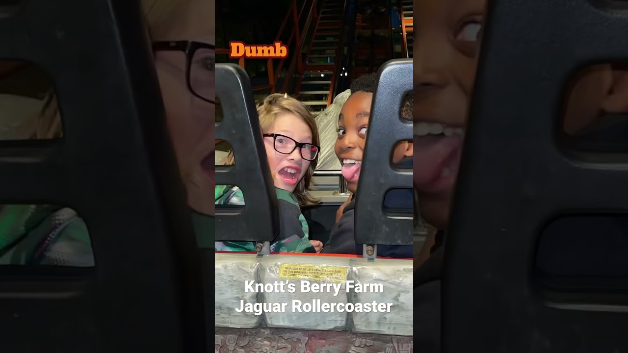 Knott&rsquo;s Berry Farm Jaguar ride from the front POV. 😂 #knottsberryfarm #amusementparks