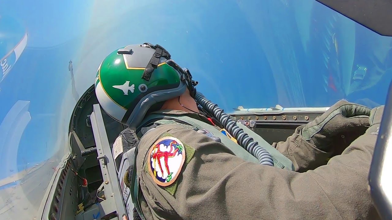 USAF F-16 vs F-15 Dogfight Cockpit View  &bull; Basic Fighter Maneuvers Over Gulf of Mexico