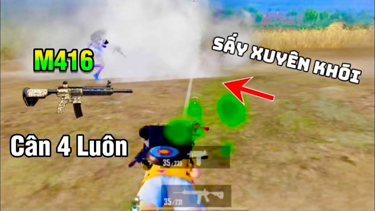 Pha Bắn Xuyên Khói Như Tuyển Thủ Cân 4 Kẻ Địch | Pubg Mobile 