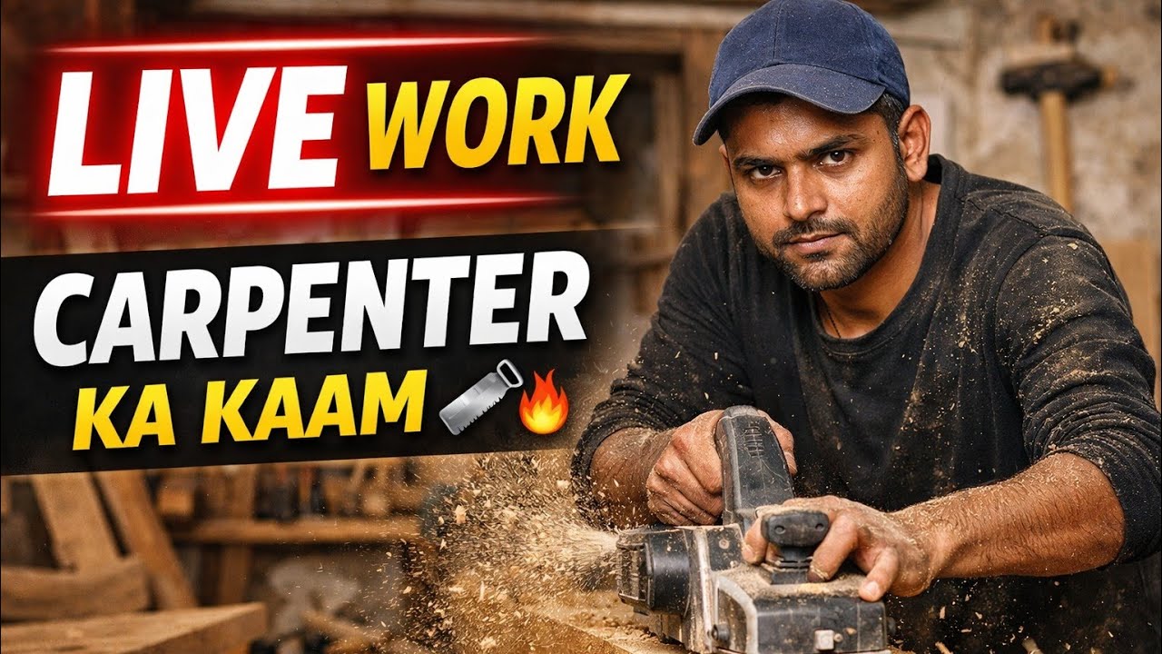 Live Carpenter Work Vlog 🪚 | लकड़ी का शानदार काम | Daily Work Live | Daily Life Vlog The Rahul Vlogs