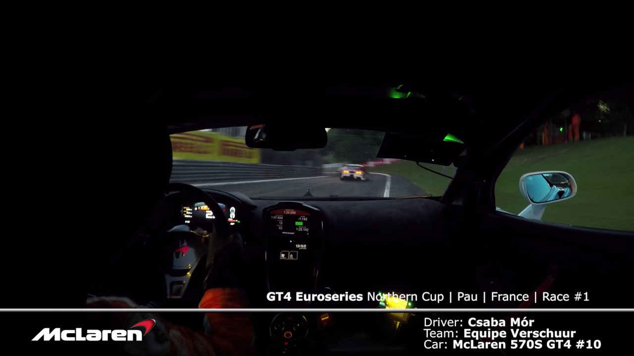 GT4 Euroseries 2017 Pau Race 1: #10 Equipe Verchuur McLaren 570S GT4 Onboard