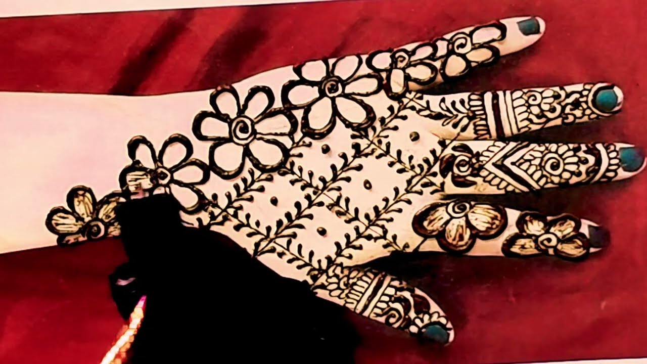 Simple & Easy Mehndi Design ✨| Beautiful Minimal Mehndi for Beginners🌿
