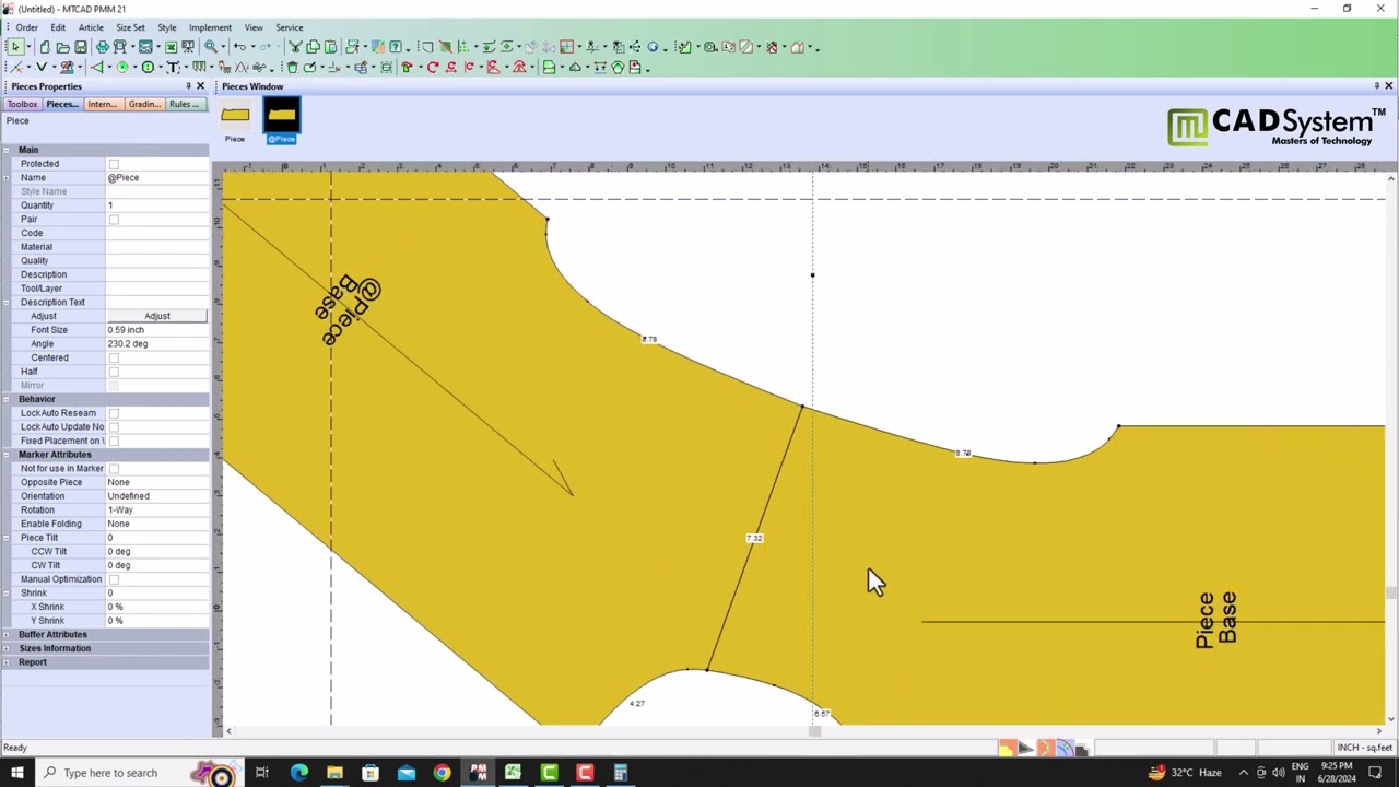 MT CAD SYSTEM - TUTORIAL - MENS DROP SHOUDLER RNK TEE