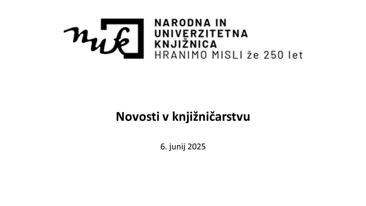 Sodelovanje Narodne in univerzitetne knjižnice v projektu e-ROUTES