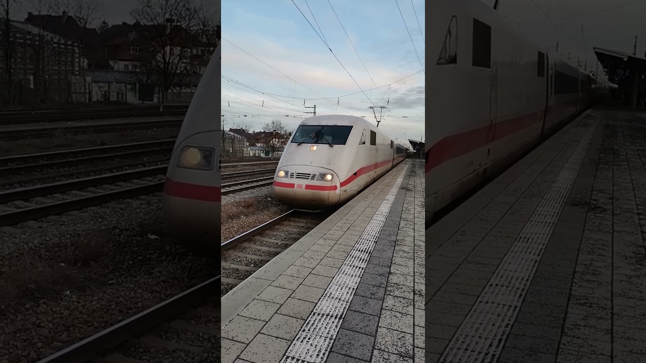 Ausfahrt eines ICE 1 der DB aus München-Pasing