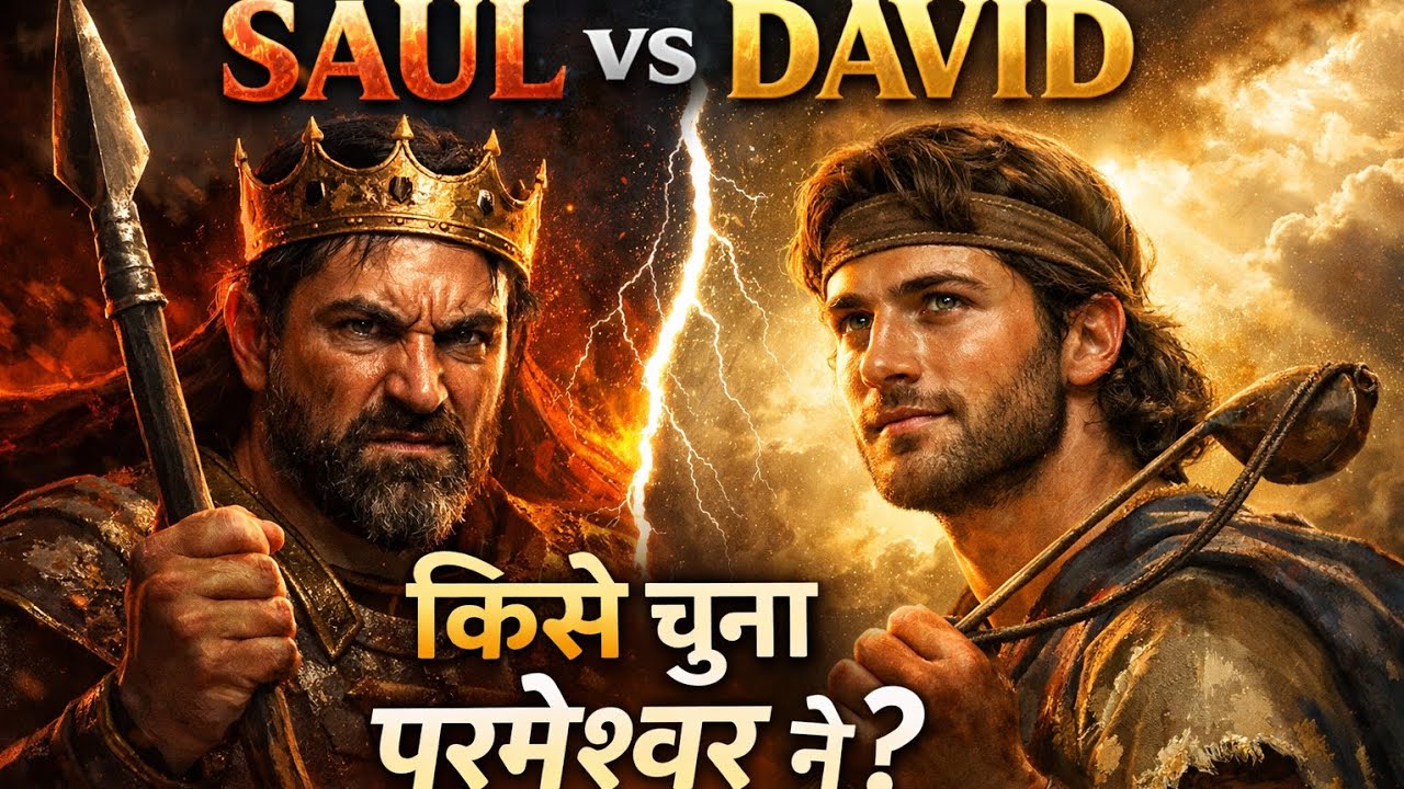 SAUL vs DAVID | किसे चुना परमेश्वर ने? | Bible Story Hindi | Old Testament Story