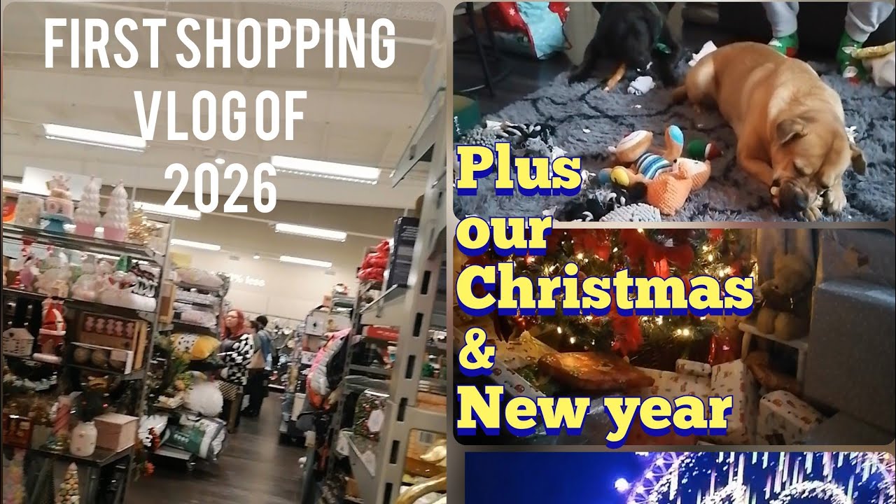 First shopping vlog of 2026 (our Christmas& new year) 