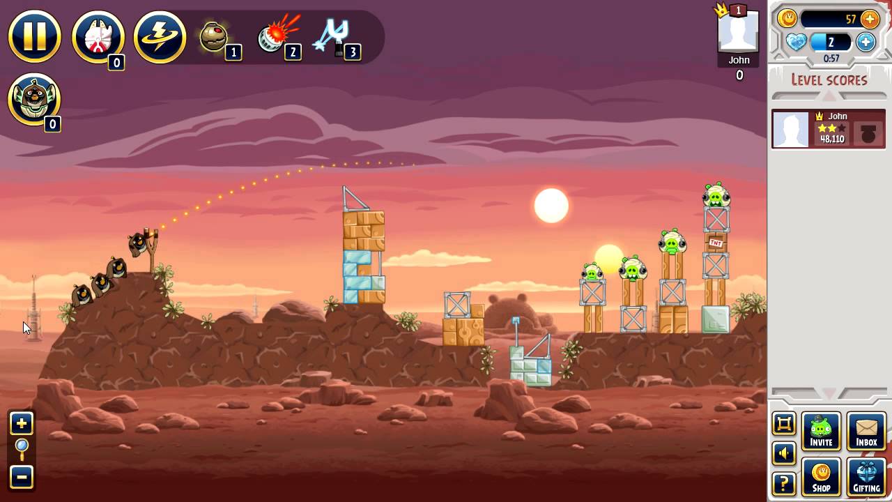 Angry Birds Star Wars - gameplay
