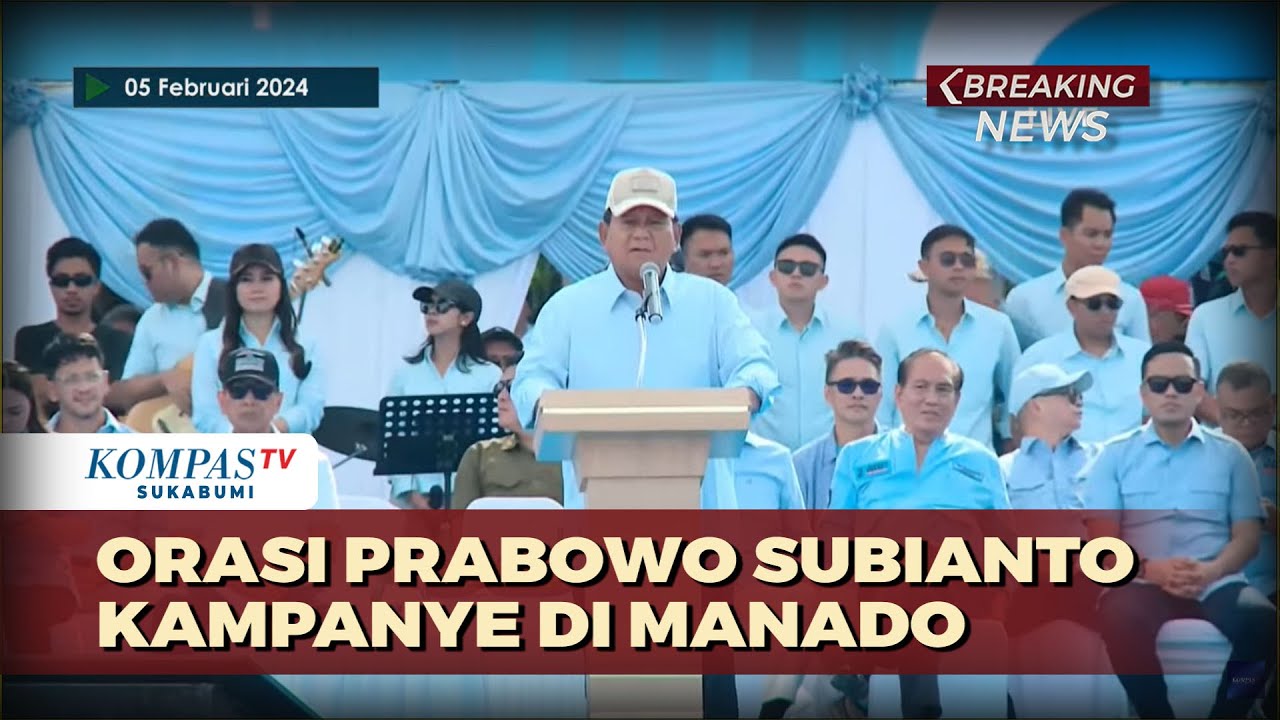 Orasi Prabowo Subianto Kampanye di Manado, Sulawesi Utara