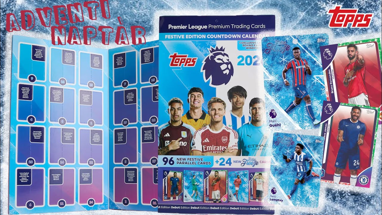 Egy újabb adventi naptár!⎟Topps Premier League 25/26 adventi naptár