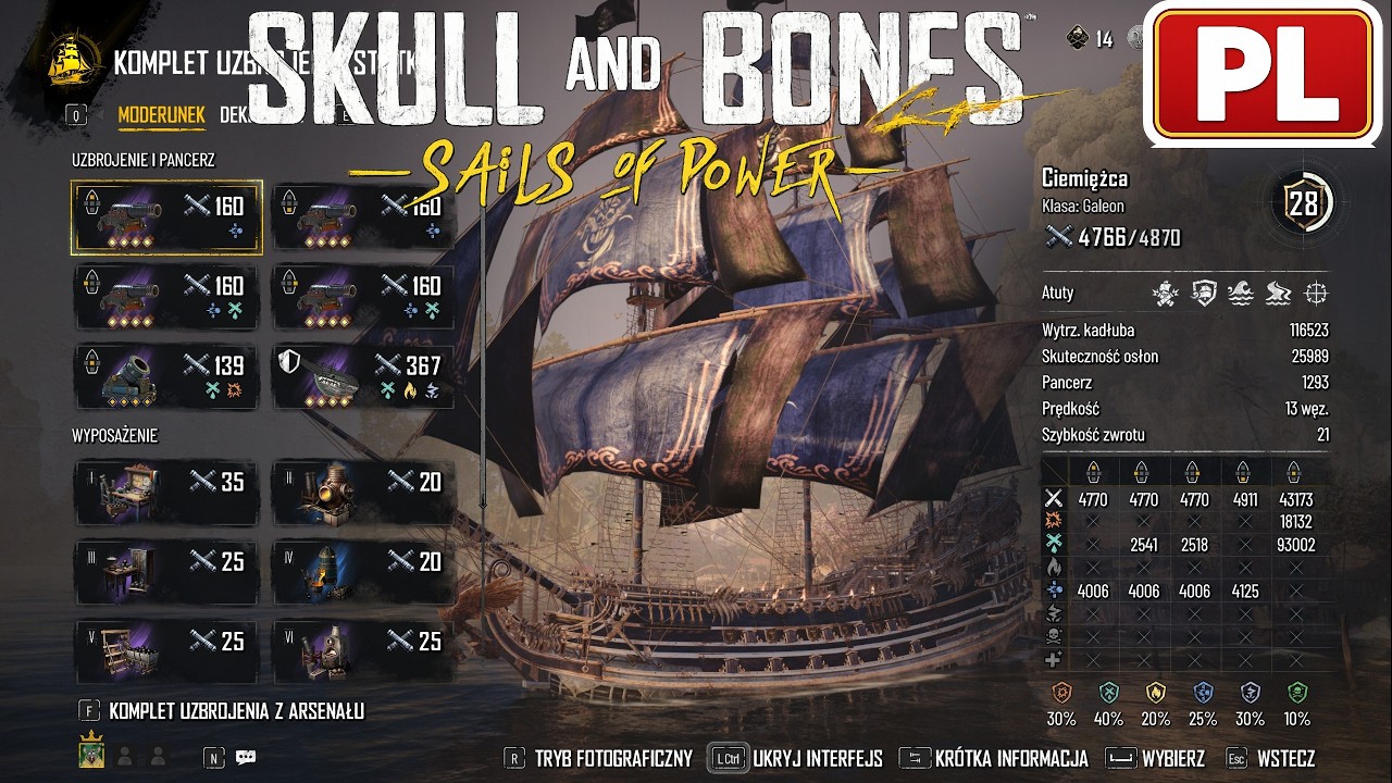 Skull and Bones PL ⚓ GALEON ROZPRUWACZ KADŁUB&Oacute;W #21 | Y3S1