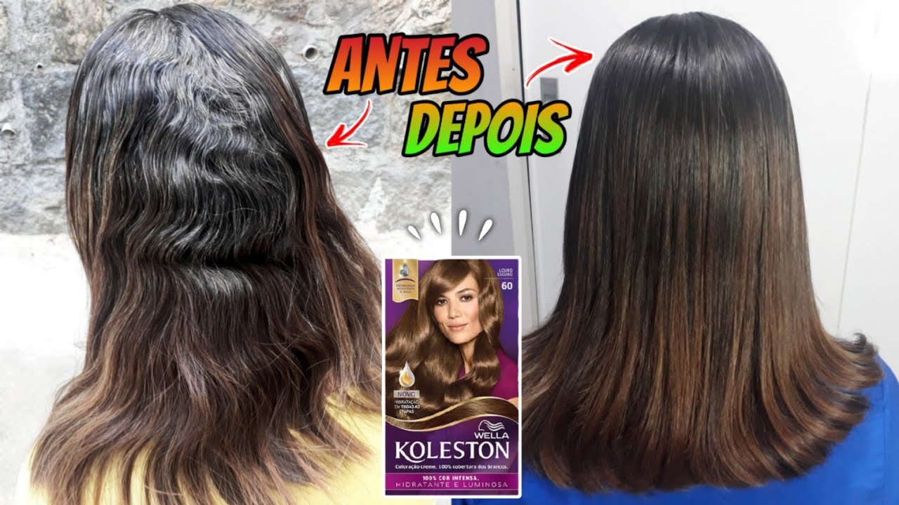 RESENHA TINTA LOURO ESCURO 60 KOLESTON em Cabelo branco