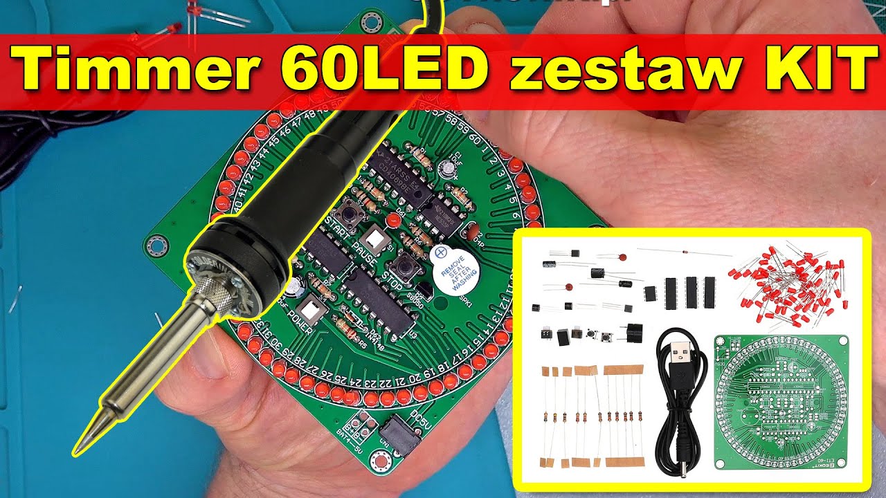 KIT DIY lutowanie zestawu timmer LED 60sekund EQkit