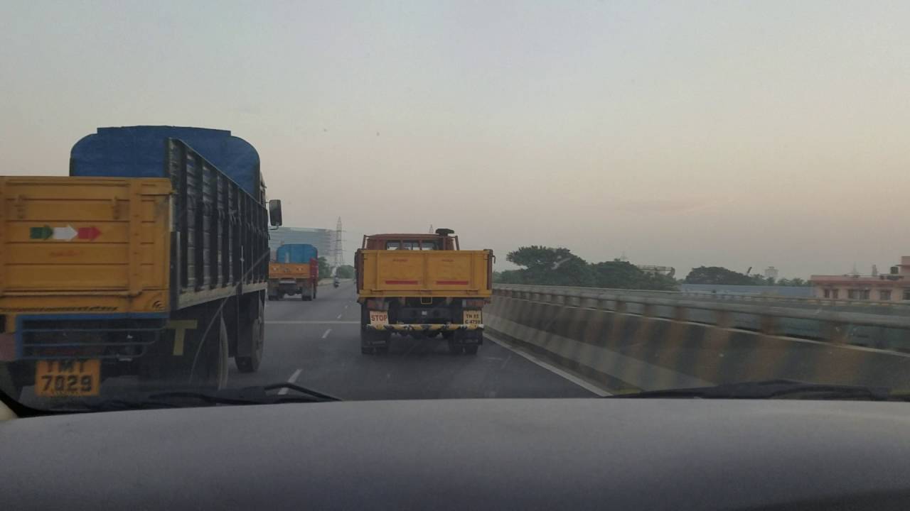 Driving Down the Road. Chennai City, India 2016