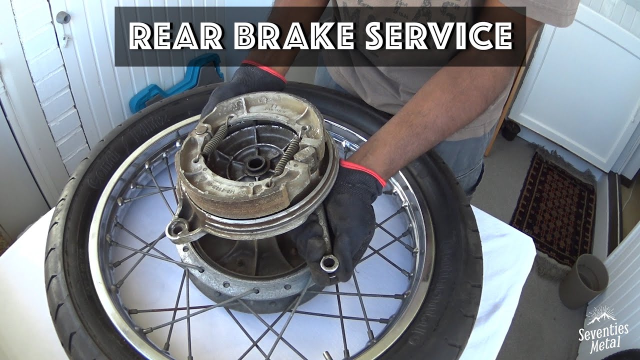 RD350 - Rear Brake Service