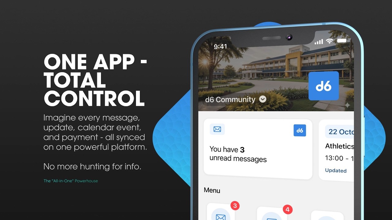 The d6 Communicator - Your school's Communication and Payment Solution