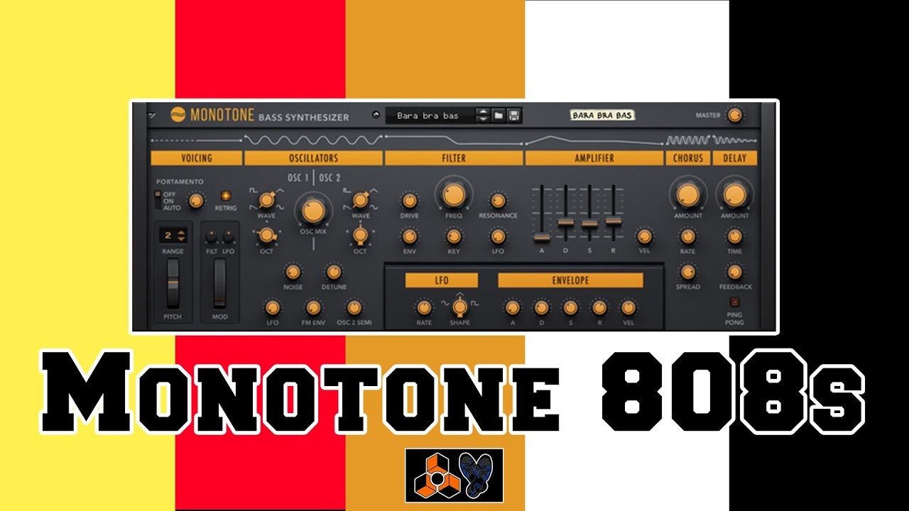 How to: KILLER 808 Bass in MONOTONE! - Reason 10.4