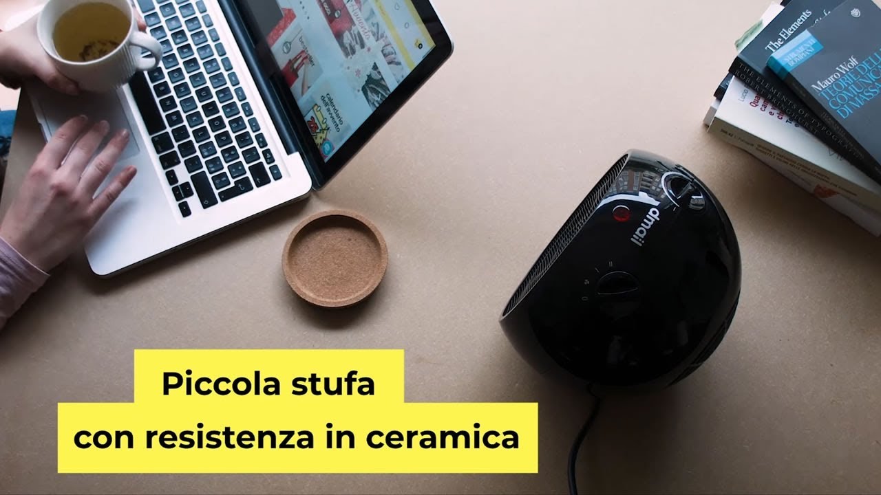 Mini stufa elettrica con resistenza in ceramica