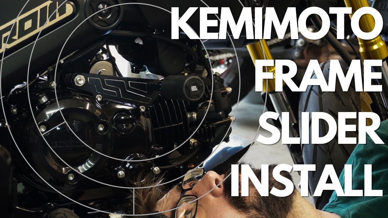 Kemimoto Grom Frame Slider Install and Review | 2023 Grom Build Part 24