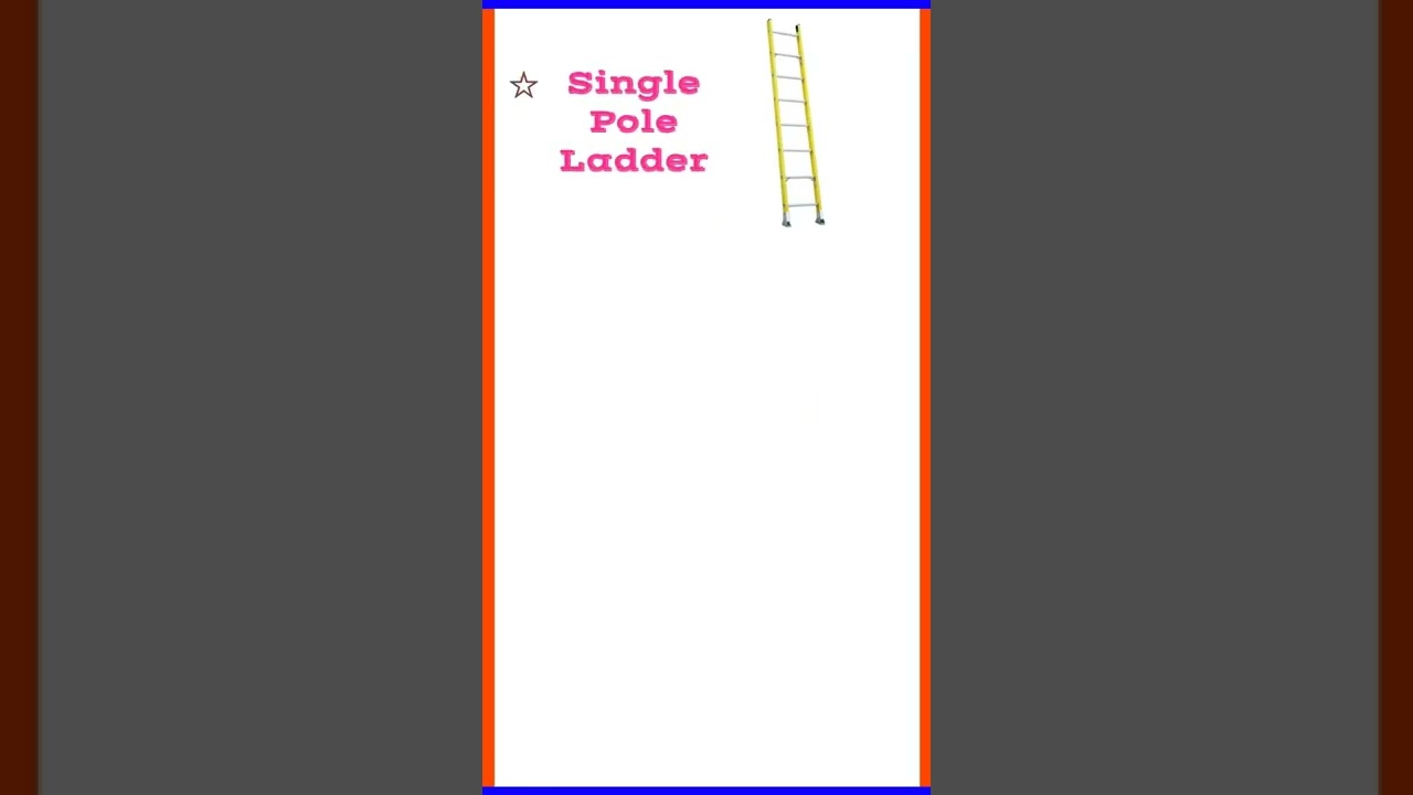Types of Ladder|| #shorts