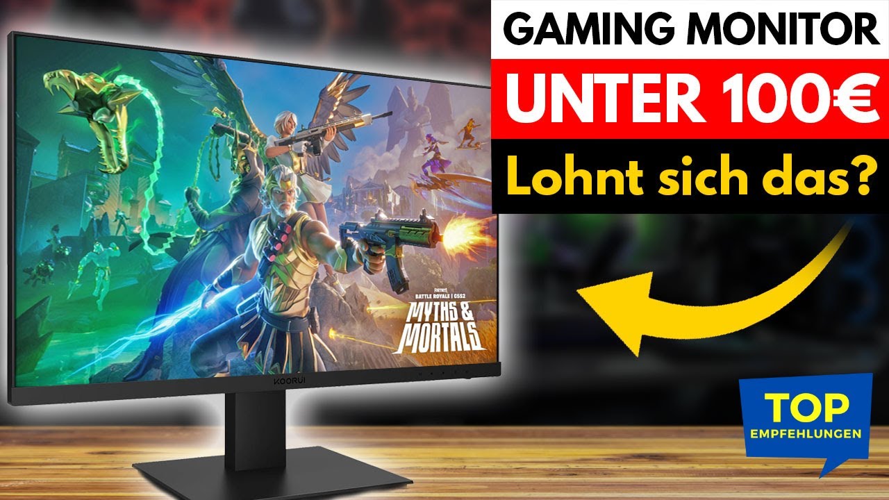 Lohnt sich ein Gaming Monitor unter 100&euro;? KOORUI vs LG Ultragear