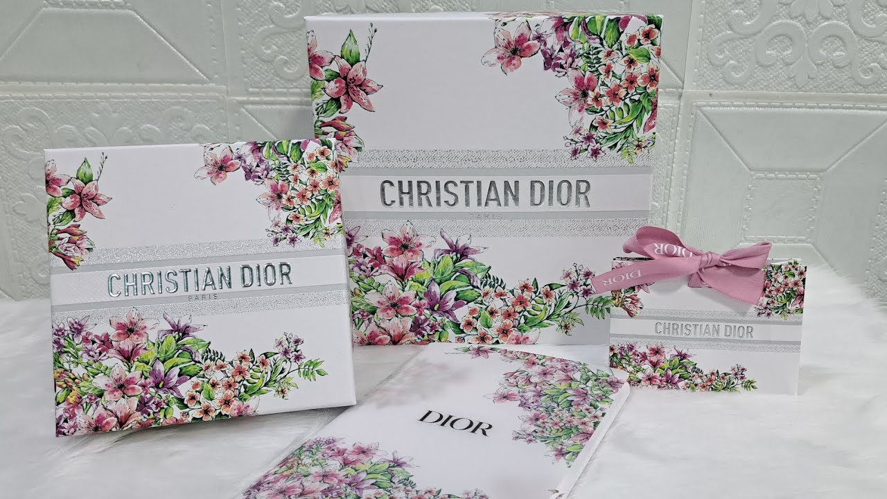 Miss Dior Fragrance Set Unboxing + samples and freebies | Dior Notebook