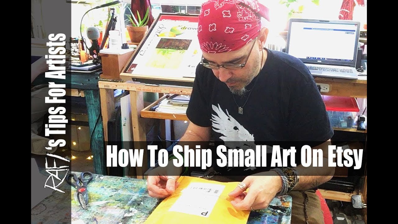 How To  Ship Small Art  Items On Etsy - A Step By Step - Tips For Artists