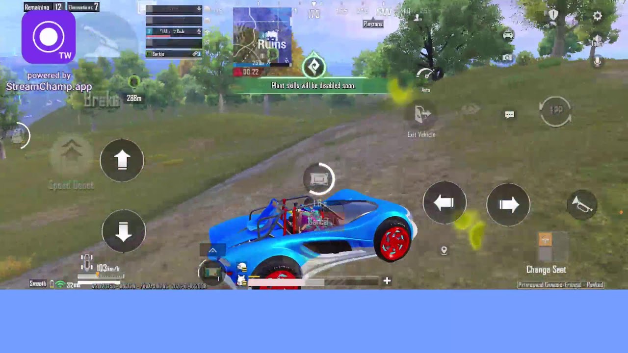 Broadcast powered by StreamChamp