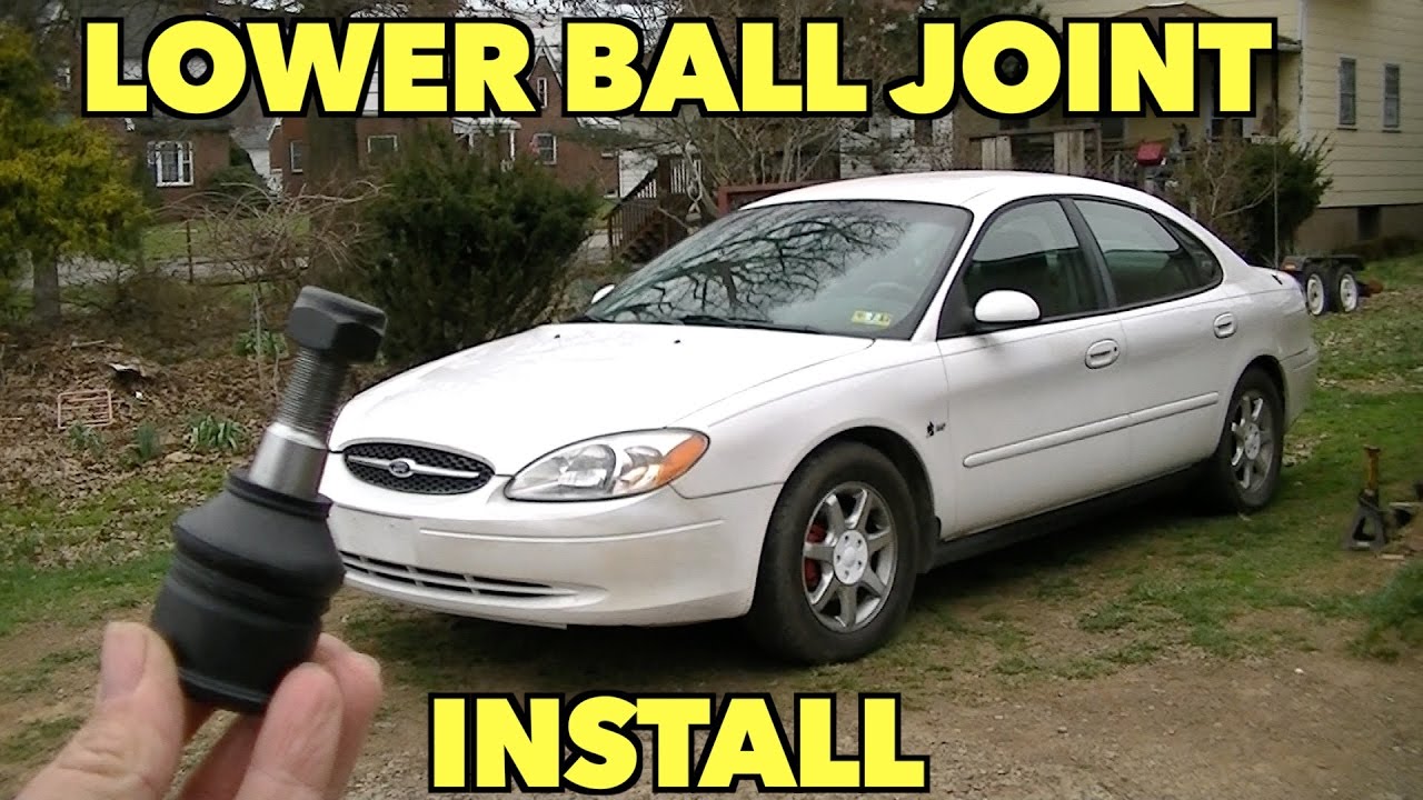 Замена нижнего шарового шарнира. Ford Taurus.