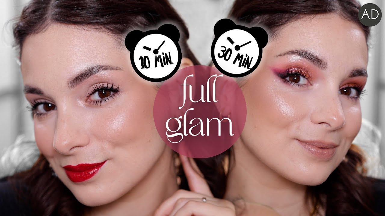 Maquillaje full glam en 10 minutos vs. 30 minutos | ¿Con cuál te quedas? (ad)
