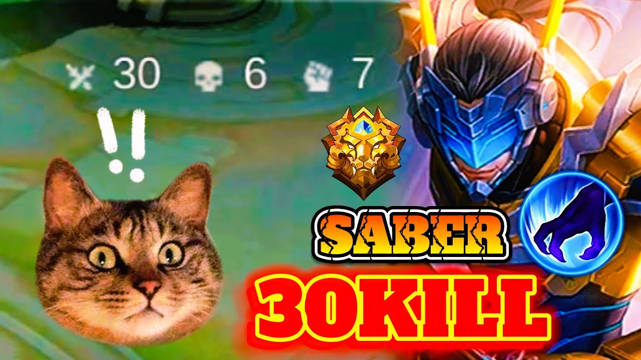 30 Kills Saber Jungle Crazy Damage Legend Rank Gameplay 🔥