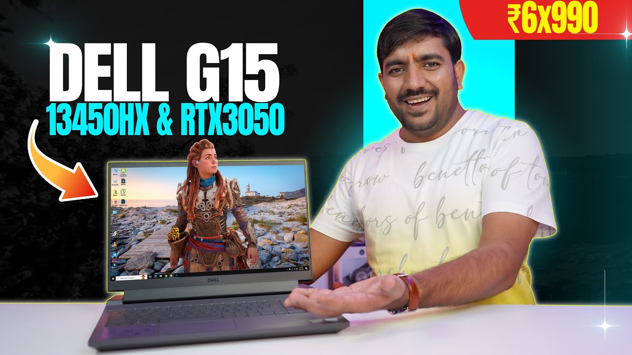Dell G15 5530 with Intel i5 13450HX & 6Gb RTX 3050 Gaming Laptop Unboxing & Review⚡
