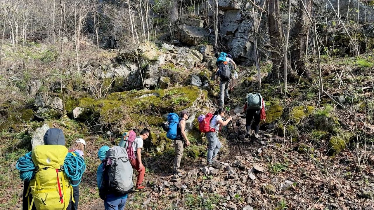 Rock Climbing at Smoke Hole, West Virginia